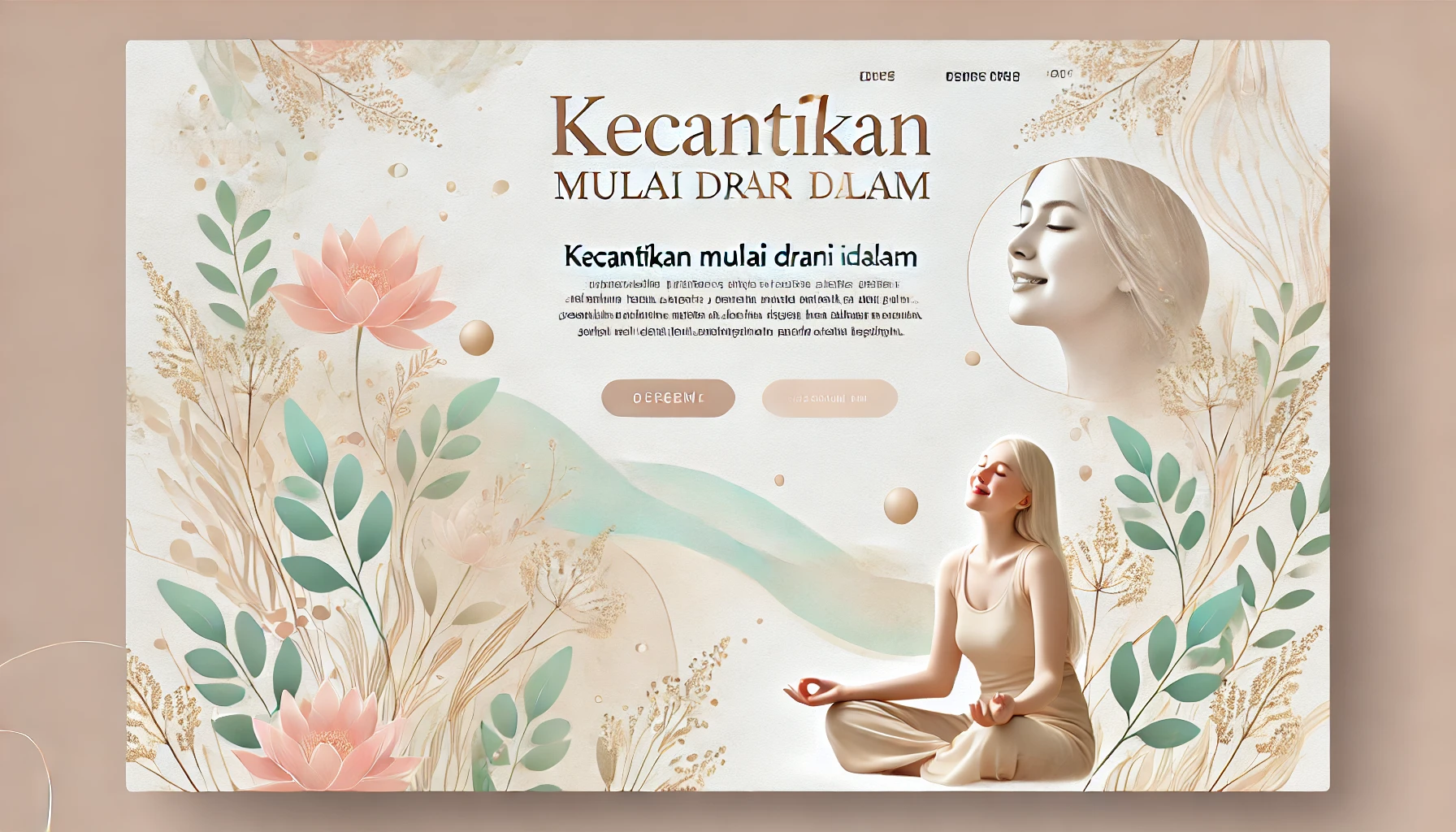 Kecantikan Mulai Dari Dalam