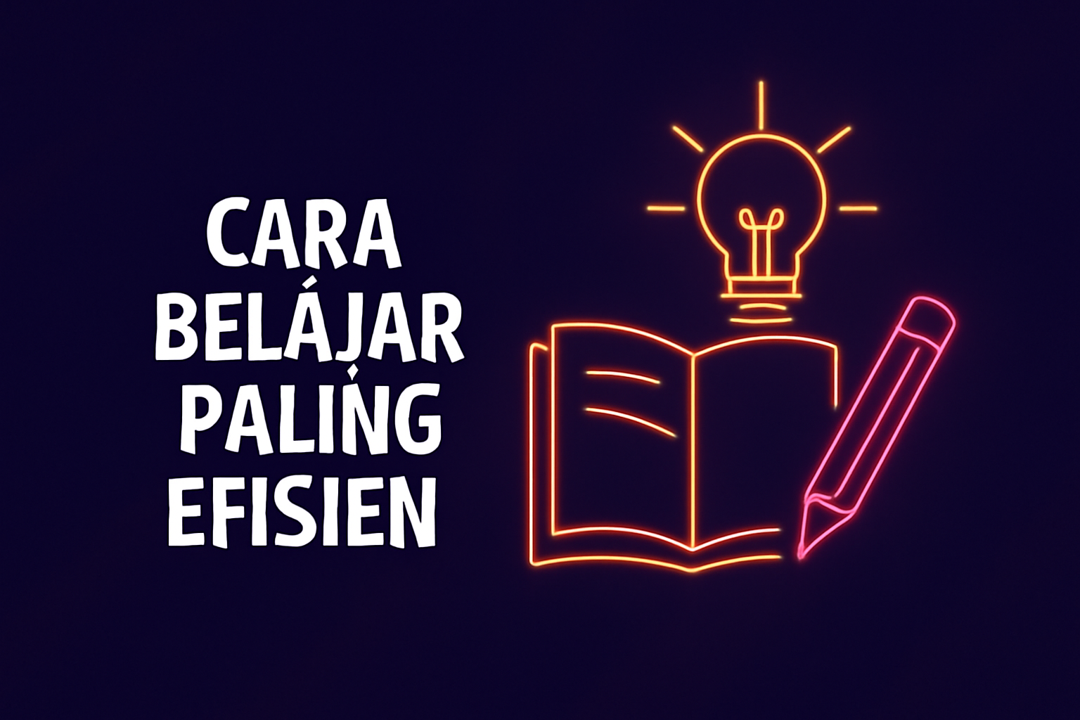 Cara Belajar Paling Efisien